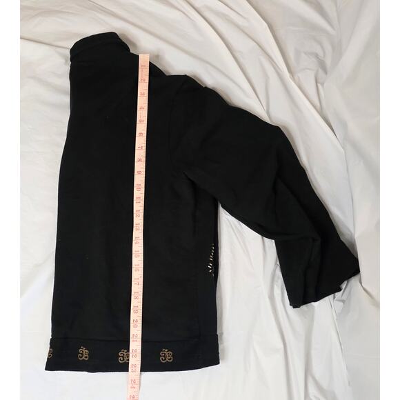 Vintage Country Wear 2000 Black Gold Patchwork Button Up Jacket Women's Size L . - Picture 6 of 6